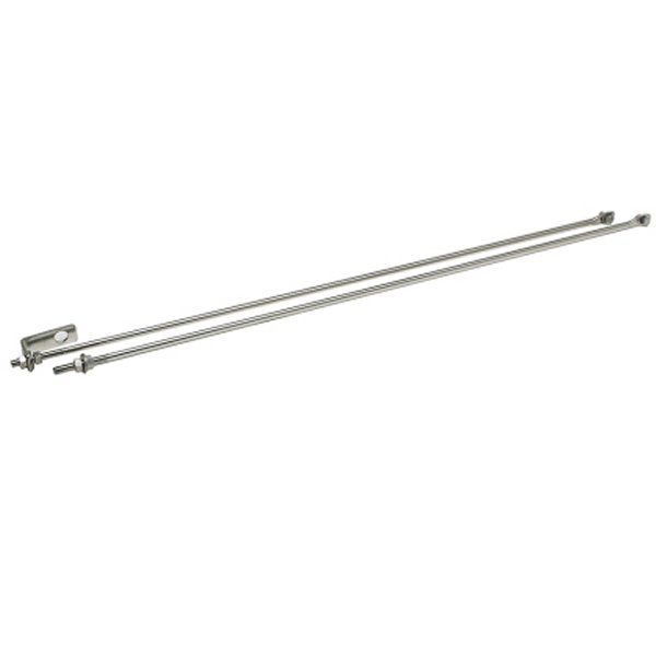 72-86 Jeep CJ Strut Rod Kit - Polished Silver