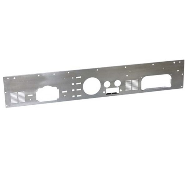 77-86 Jeep CJ Dash Panel (with radio opening) Brushed Silver
