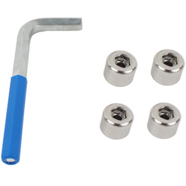 97-06 Jeep OEM Anti-Theft Door Nuts Wrangler TJ - Polished Silver