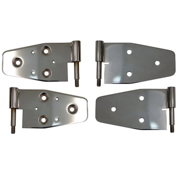 03-06 Jeep Wrangler TJ Door Hinge Set of 4 Pieces Polished