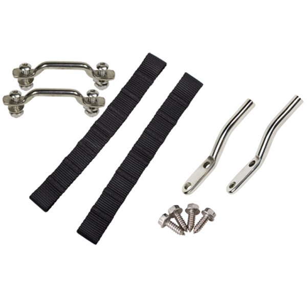 76-95 Jeep CJ/YJ Door Strap Kit Polished Stainless Steel