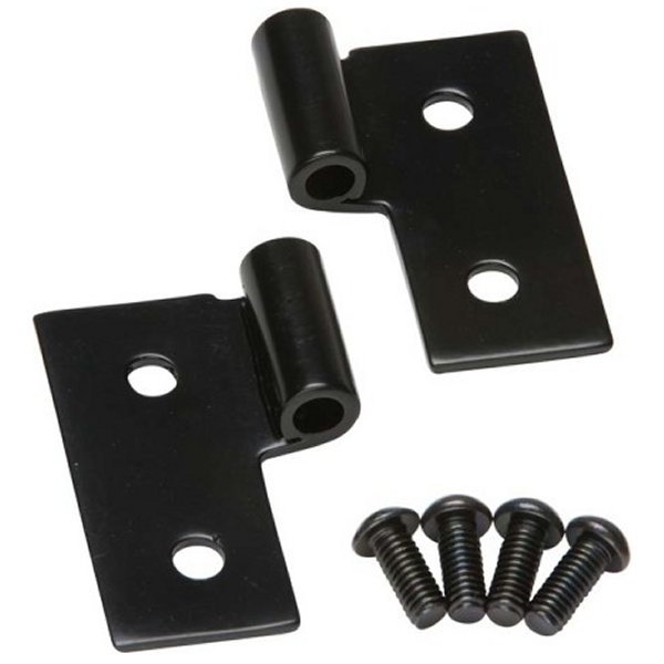 76-06 JEEP CJ/Wrangler YJ/TJ Lower Door Hinge Pair - Powdercoat Black