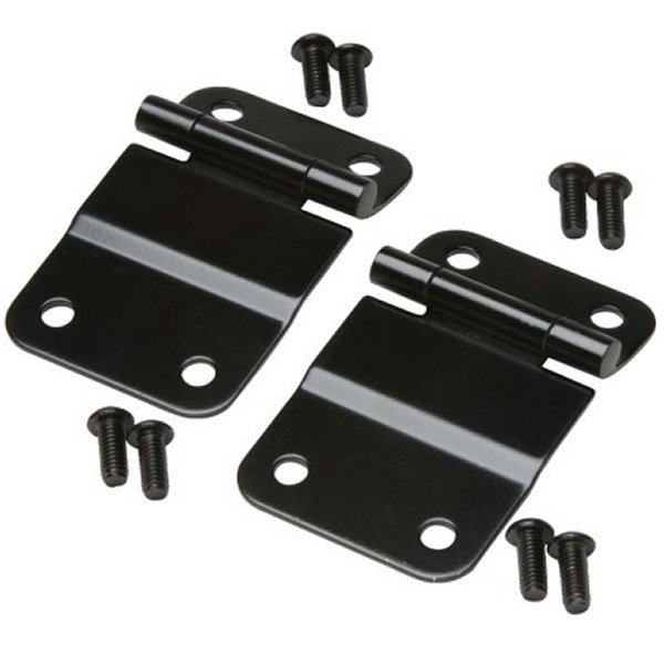 76-86 Jeep CJ7 Tailgate Hinge Pair - Powdercoat Black