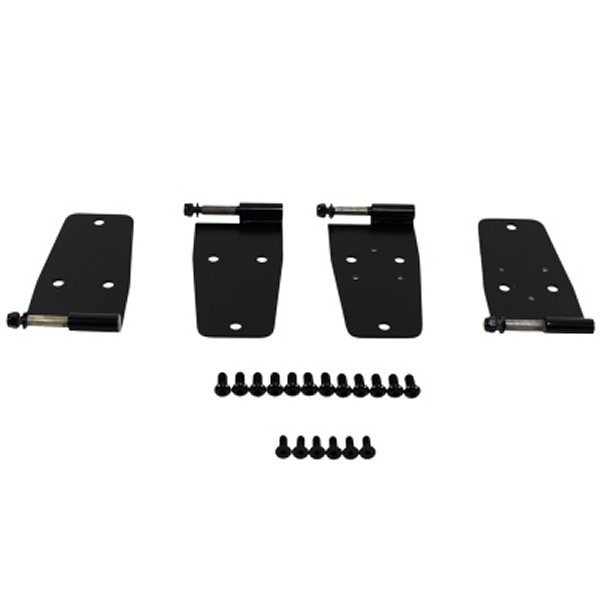 76-93 Jeep CJ/Wrangler YJ Hardtop Door Hinge Set 4 Pieces - Powdercoat Black