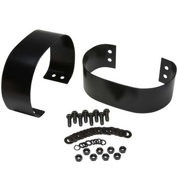 76-95 Jeep CJ/Wrangler YJ Bumperettes Pair - Powdercoat Black