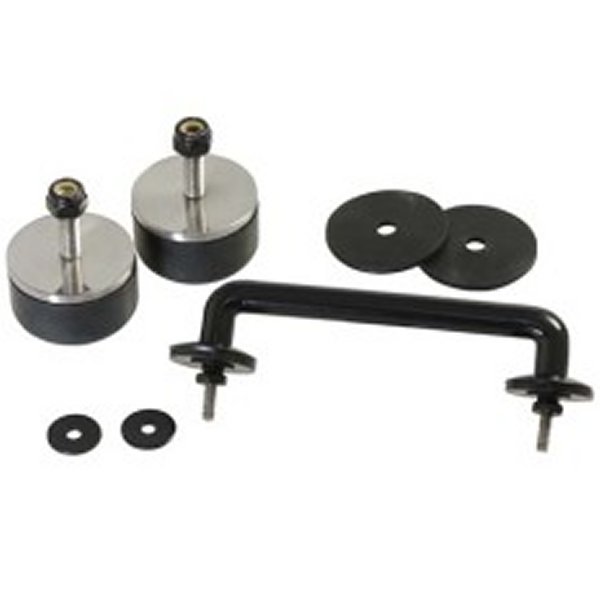 97-14 Jeep Wrangler TJ/JK Windshield Tie Down Kit - Powdercoat Black