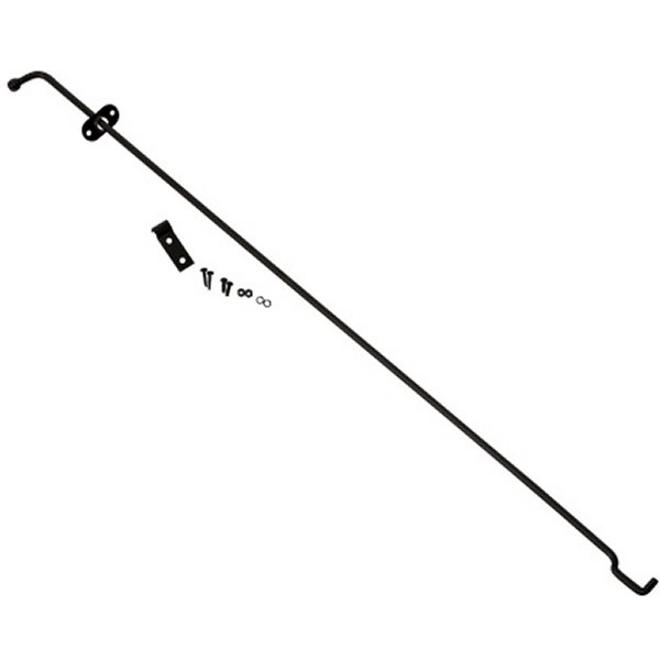 72-86 Jeep Wrangler CJ Hood Prop Rod - Powdercoat Black