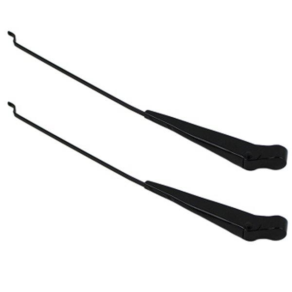 68-86 Jeep Windshield Wiper Arms Pair CJ - Powdercoat Black