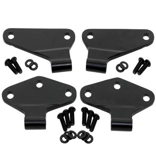 07-18 Jeep Wrangler JK Body Door Hinge Set 4 Pieces 2 Door - Powdercoat Black