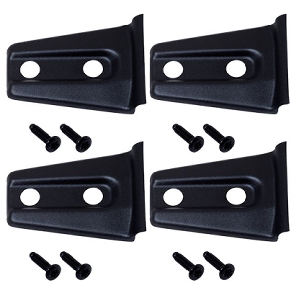 07-18 Jeep Wrangler JK Door Hinge Overlays 4 Pieces 2 Door - Textured Black