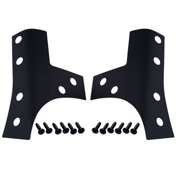 07-18 Jeep Wrangler JK Windshield Support Overlays Pair - Textured Black
