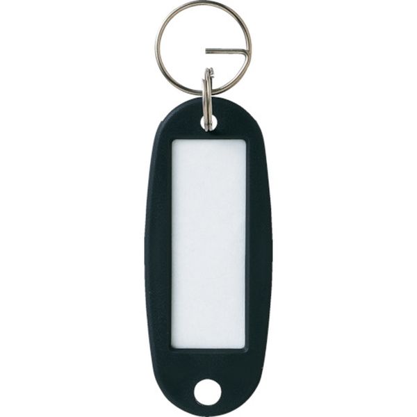キーホルダー名札 ハードタイプ 10枚 黒