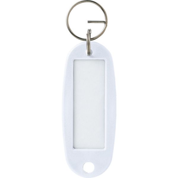 キーホルダー名札 ハードタイプ 10枚 白