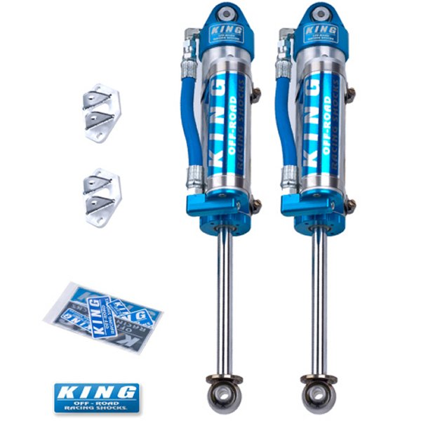 96-04 Toyota Tacoma (6 Lug) Rear 2.5 Dia Piggy Hose Reservoir Shock (Pair)