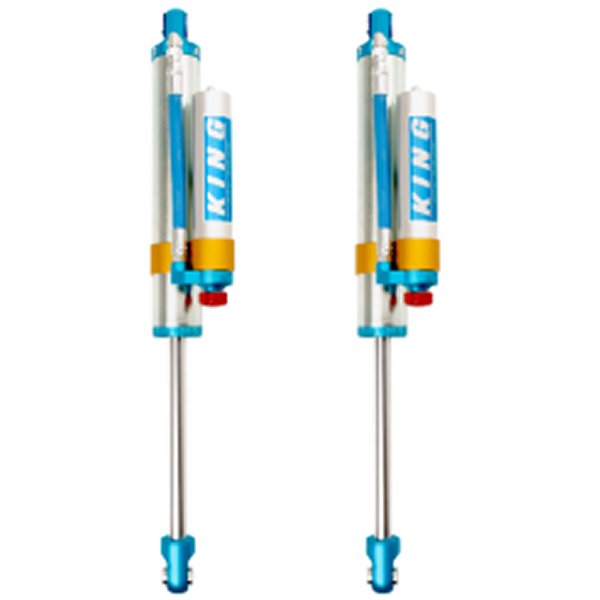 2005+ Ford F-250/F-350 4WD Rear 2.5 Dia Piggy Hose Reservoir Shock w/Adjuster (Pair)