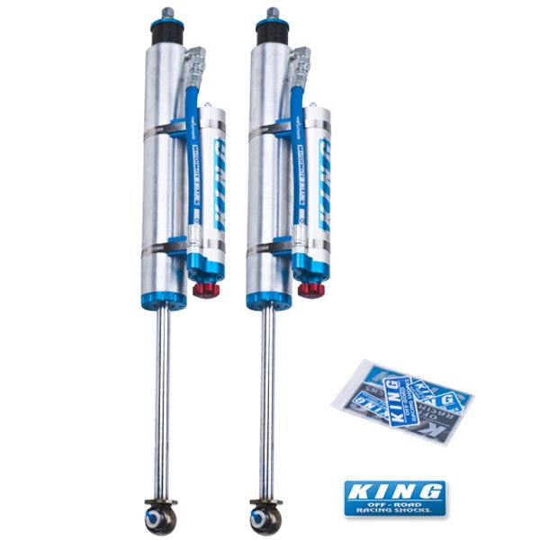 97-06 Jeep Wrangler TJ Front 2.5 Dia Piggy Hose Res Shock 3-5in Lift w/Adjuster (Pair)