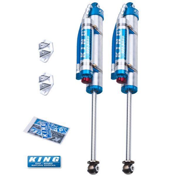 07-18 Jeep Wrangler JK Rear 2.5 Dia Piggy Hose Res Shocks 3-5in Lift w/Adjuster (Pair)
