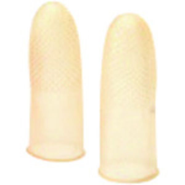 KM103H 196-5952  35967)指サック アメ色 L  100個入