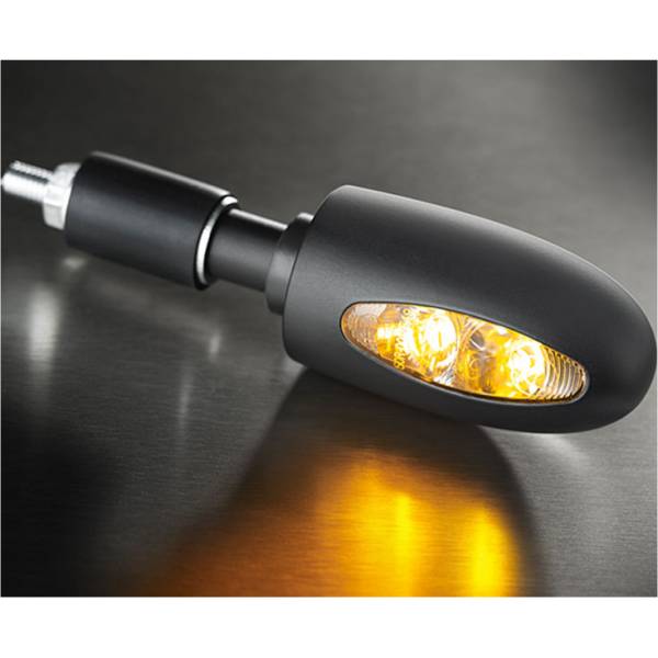ハンドルバーエンド ウインカー BL1000 LED マットブラック/クリアー アンバー