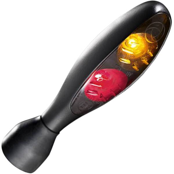 micro 1000 DF Dark/ マイクロ 1000 DF ダーク マットブラック/スモーク アンバー/赤 1個売り