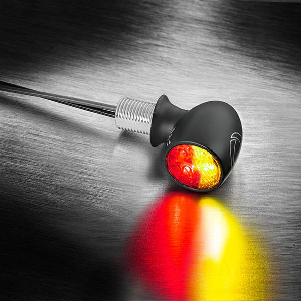 Bullet Atto DF/バレット アトー DF ブラック/クリアー アンバー/赤/赤 1個売り