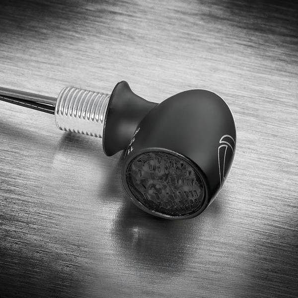 Bullet Atto RB/バレット アトー RB マットブラック/スモーク 赤 水平取付 1個売り