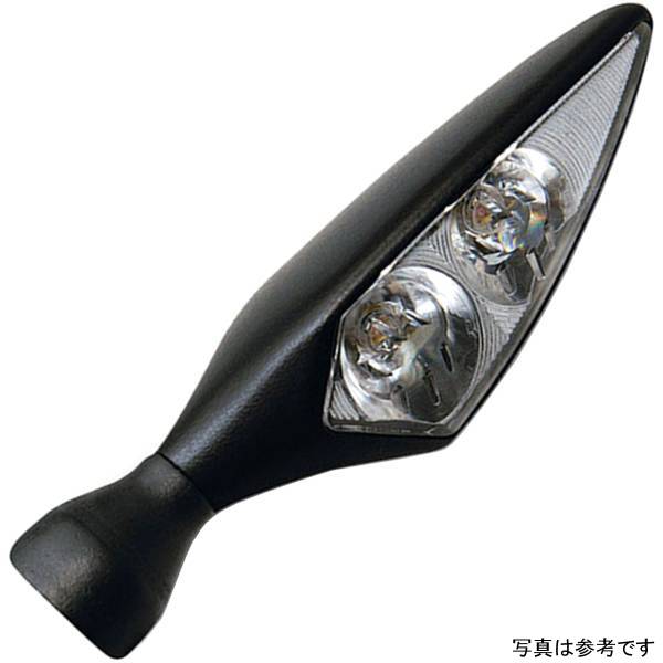 micro Rhombus Extreme 右前、左後 マットブラック/クリアー アンバー 1個売り