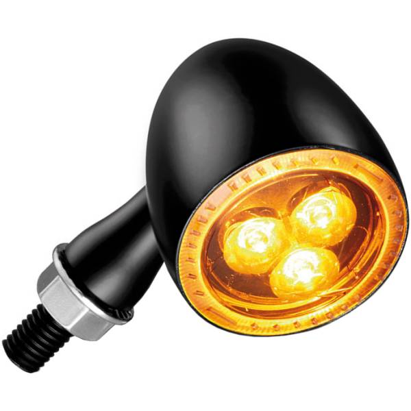 Bullet 1000 Dark/バレット1000 ダーク マットブラック/スモーク アンバー 1個売り