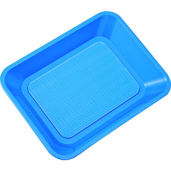 角型カルトン ゴム付 中 青