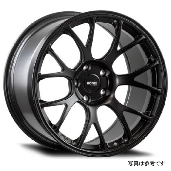 Forged F1M 18X8.5 5X114.3 ET35 Satin Black Knurled Bead