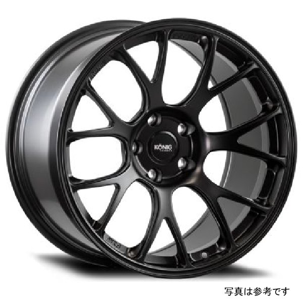 Forged F1M 18X8.5 5X120 ET35 Satin Black Knurled Bead