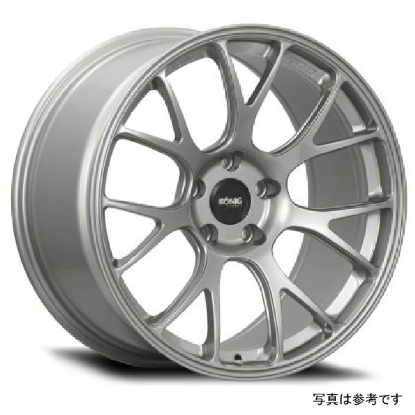 Forged F1M 18X9.5 5X114.3 ET25 Ash Silver Knurled Bead