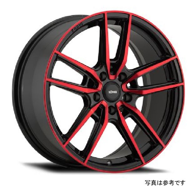 Myth 18x8 5x112 ET43 Gloss Black w/ Red Tinted Clearcoat