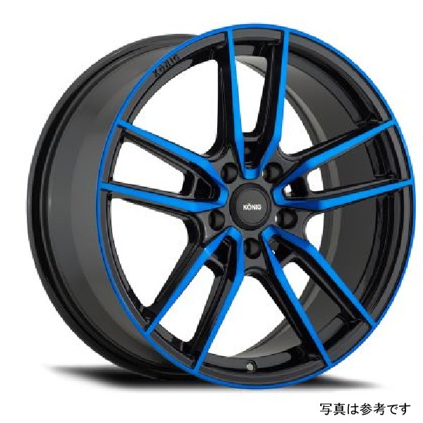 Myth 19x8.5 5x114.3 ET40 Gloss Black w/ Blue Tinted Clearcoat
