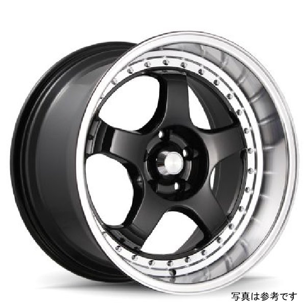 SSM 18x9 5x114.3 ET22 Gloss Black w/ Machined Lip
