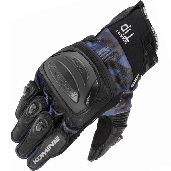 春夏モデル チタニウムメッシュグローブ チェックネイビー