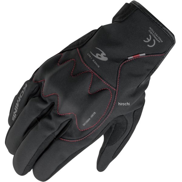 秋冬モデル AIR GEL プロテクトショートウインターグローブ 黒/赤