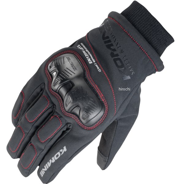 秋冬モデル WPプロテクトウインターグローブ 黒/赤