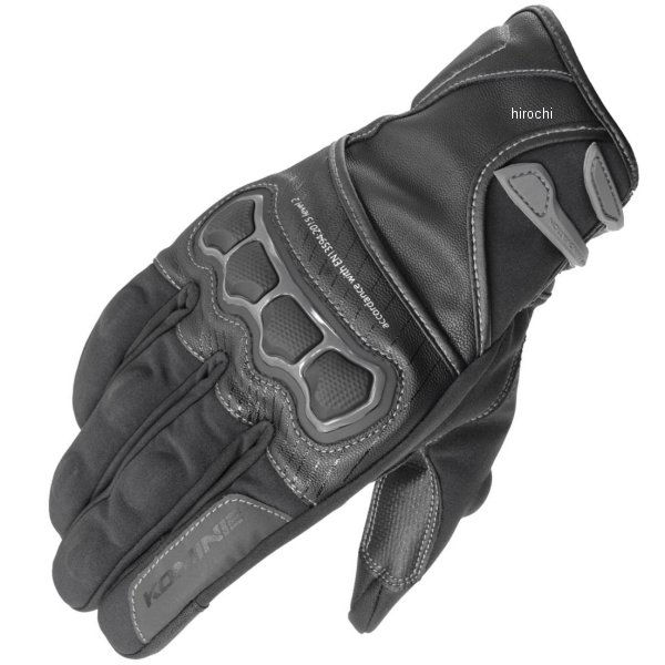 秋冬モデル ハイプロテクト ウインターショートグローブ HG 黒/グレー