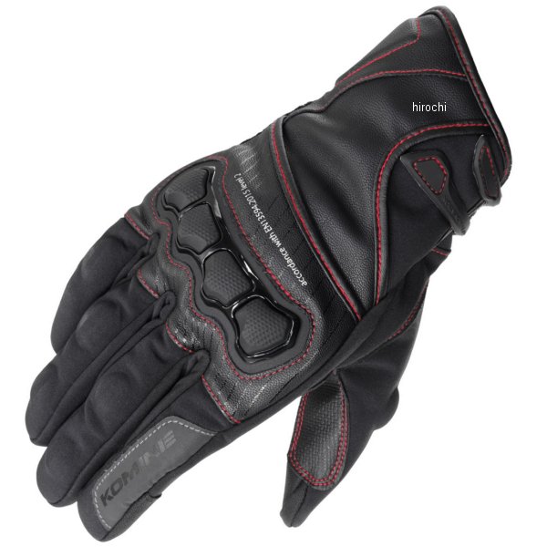 秋冬モデル ハイプロテクト ウインターショートグローブ HG 黒/赤