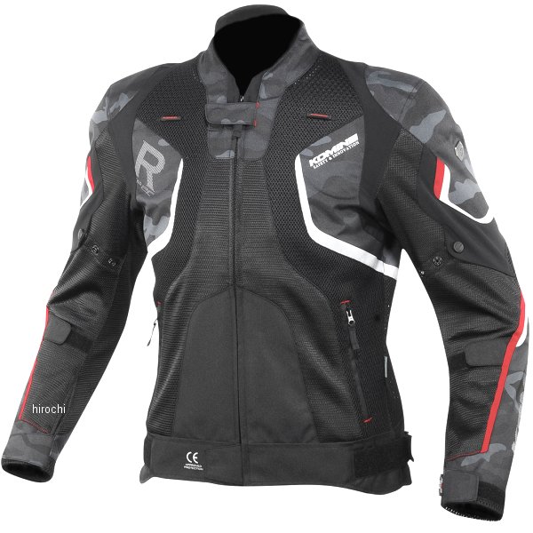 春夏モデル Rスペックメッシュジャケット ブラックカモ/赤