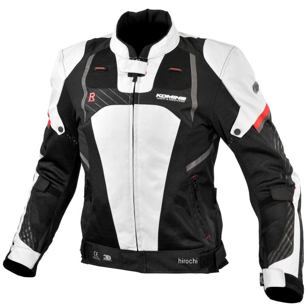 春夏モデル Rスペックプロテクトメッシュジャケット ライトグレー/黒