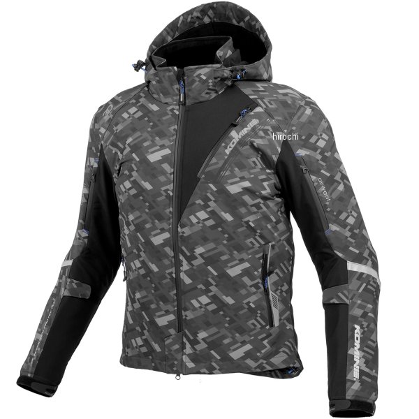 秋冬モデル プロテクト ソフトシェルウインターパーカー プレイドブラック