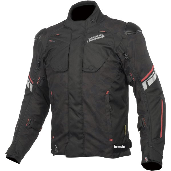 秋冬モデル プロテクトフルイヤージャケット ブラックカモ/赤