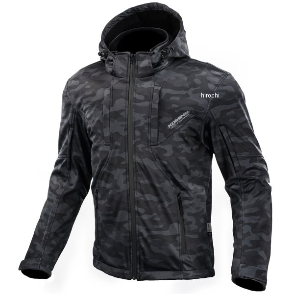 秋冬モデル P S-SHELL S パーカー ネオ 黒/カモ