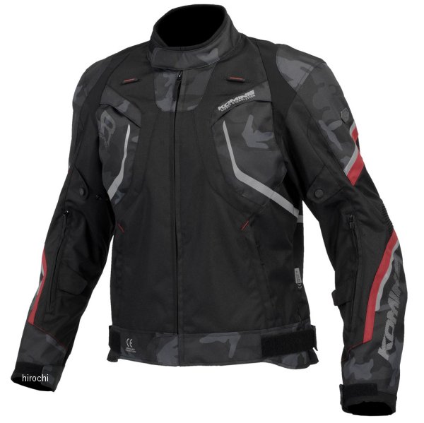 秋冬モデル R-Spec システムジャケット 黒カモフラージュ/赤