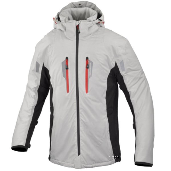 KOMINE 秋冬モデル ストレッチャブルポップアップWPオーバージャケット グレー/黒