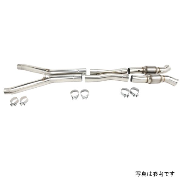 09-13 Chevrolet Corvette C6 LS2/LS3 6.0L/6.2L 3in x 3in Catted SS X-Pipe Conn to 2.5in OEM Exh