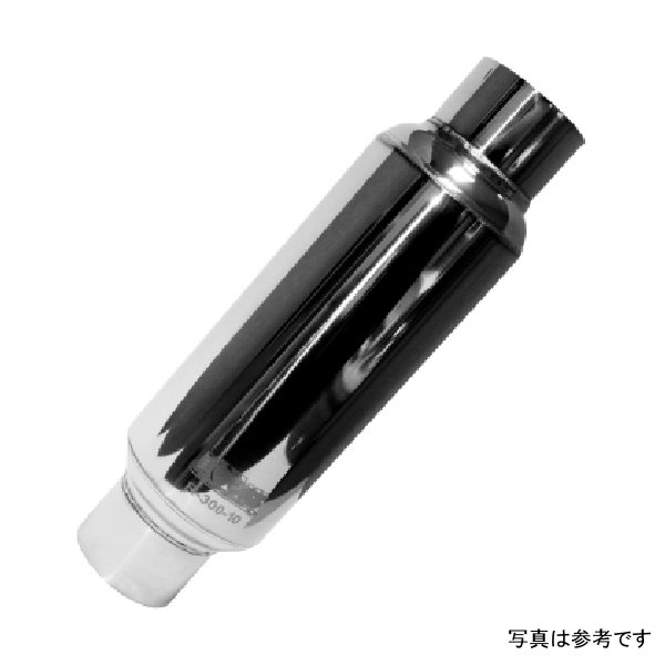 Universal 3in Round Muffler 10in Long. Pol SS