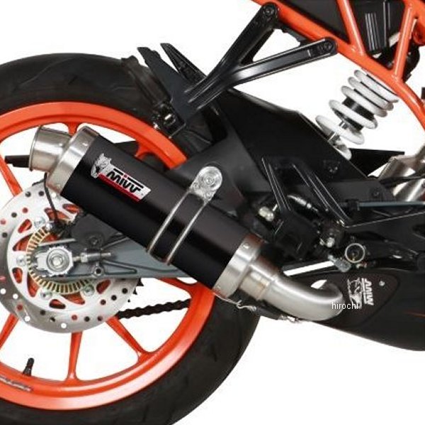 フルエキゾーストマフラー GP 14年-16年 KTM RC125 ブラックステンレス